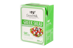 Продукт сырный 50% молокосодержащий мягкий кремовый Греческий салат Good Milk т/п 200г