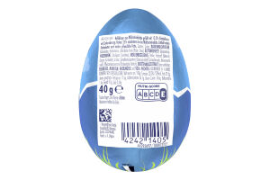 Фігура з молочного шоколаду наповнена драже з шоколаду вкритого хрумкою цукровою глазур'ю Яйце Smarties м/у 40г