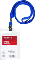 Бейдж вертикальний на шнурці Axent 4506-А