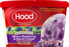 Hood Ice Cream New England Creamery Maine Blueberry & Sweet Cream