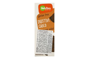 Печенье шоколадное без сахара и глютена с подсластителями Choco Digestive Balviten к/у 175г