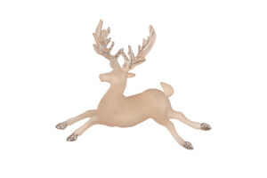 Підвіска новорічна Олень шампань 11,5*14см КМ