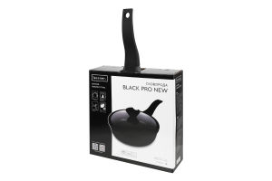 Сковорода Black Pro New алюміній антипригарне покриття з кришкою d26см Lessner