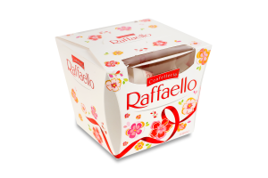 Цукерки хрусткі у кокосовій стружці з цілим мигдальним горіхом Raffaello к/у 150г