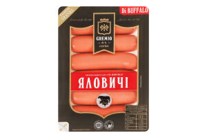 Сосиски говяжьи Di Buffalo Gremio в/c лоток 280г