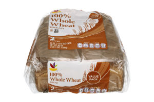 Ahold 100% Whole Wheat Bread Value Pack - 2 CT