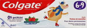 Паста зубна для дітей 6-9років зі смаком полуниці та м'яти Colgate 60мл