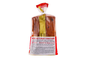 Хлеб половинка в нарезке из пшеничной муки тостовый формовой Томатный Румяный тост Рум'янець м/у 350г