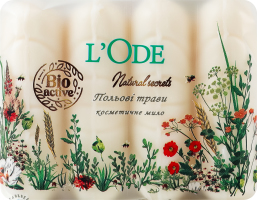 Мило туалетне Польові трави Natural secrets L'Ode 4х60г