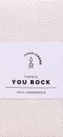 Свічка декоративна Candlehand You Rock чорна