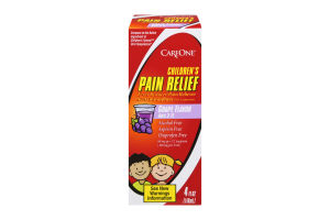 CareOne Children's Pain Relief Grape Flavor Ages 2-11 Oral Suspension Fever Reducer/Pain Reliever