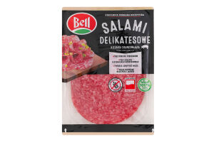 Колбаса нарезка Салями Деликатесная Bell с/к лоток 100г