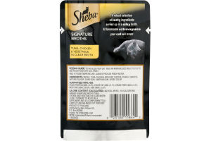 Sheba Signature Broths Cat Complement Tuna, Chicken & Vegetable in Clear Broth