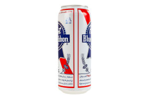 Пиво 500мл 4.7% світле фільтроване пастеризоване Pabst Blue Ribbon з/б
