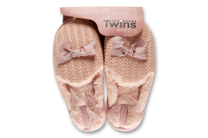 Тапочки-получешки домашние женские Twins №6102 38-39 розовый