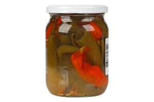 Перець гострий маринований пастеризований Novus с/б 480г