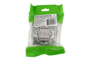 Вимикач білий одноклавішний Ерсте