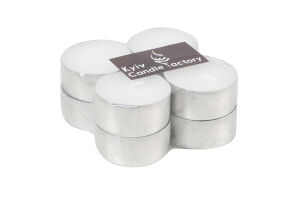 Свічка чайна біла 6год №У7011 Kyiv Candle Factory 8шт