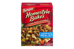 Banquet Homestyle Bakes Creamy Turkey & Stuffing Complete Meal Kit