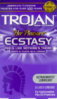 Trojan Her Pleasure Ecstasy Latex Condoms - 10 CT