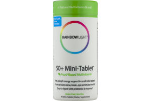 Rainbow Light 50+ Mini-Tablet Food-Based Multivitamin - 90 CT