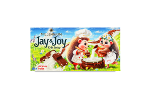 Шоколад молочный с молочной начинкой Kids enjoy Jay&Joy к/у 90г