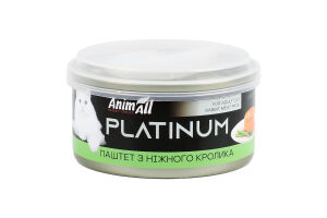 Корм д/котів Platinum Ніжний паштет з кроля 70г ж/б AnimAll