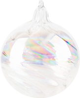 Прикраса ялинкова Вертеп часу скляна 8см 884789