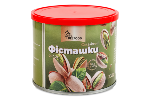 Фисташки жареные соленые BelFood ж/б 120г