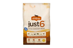 Rachael Ray Nutrish Just 6 Natural Food For Adult Dogs Lamb Meal & Brown Rice Recipe