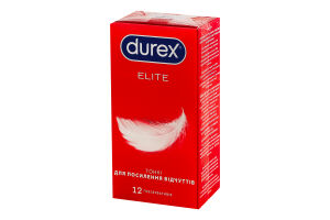Презервативы латексные тонкие с силиконовой смазкой Elite Durex 12шт