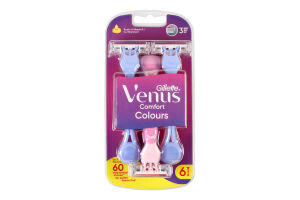 Бритвы одноразовые Colours Comfort Venus 3 Gillette 6шт