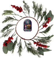 Прикраса декоративна Вінок з калиною 33см