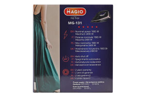 Праска 2400Вт керамічна підошва антикрапля МG-131 Меджіо