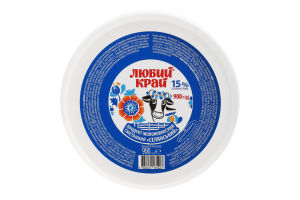 Продукт сметанный 15% молокосодержащий Крестьянский Любий край ведро 900г