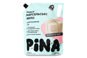 Мило рідке господарське Pina 1 л д/пак. Marseille Soap