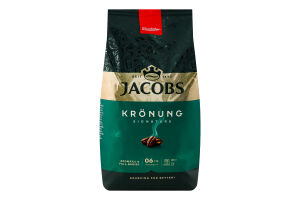 Кофе натуральный жареный в зернах Kronung Jacobs м/у 1кг
