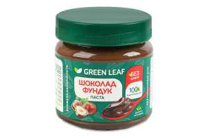 Паста шоколадно-фундучная с подсластителем Green Leaf с/б 200г