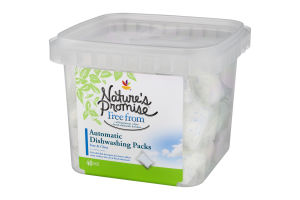 Nature's Promise Automtic Dishwashing Packs Free & Clear - 40 CT