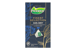 Чай черный с ароматом бергамота Earl Grey Finest selection Pickwick к/у 25х2г