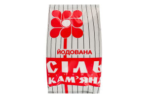 Соль поваренная каменная йодированная помол №1 НЗ м/у 1кг