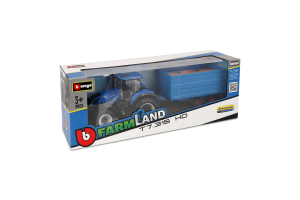 Іграшка Bburago Farm NewHolland Трактор з причепом