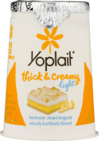 Yoplait Thick & Creamy Light Lowfat Yogurt Lemon Meringue