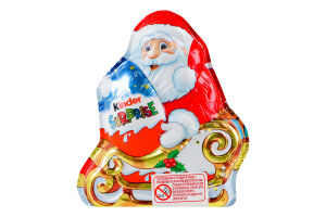 Шоколад фігурний молочний з молочним внутрішнім шаром та іграшкою Kinder Surprise м/у 75г