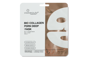 Маска для лица гидрогелевая биоколлагеновая с PDRN и гиалуроновой кислотой VIA Beauty 40г