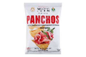 Чипси пшенично-кукурудзяні зі смаком хамону Panchos м/у 82г