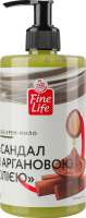 Крем-мыло жидкое Сандал с аргановым маслом Fine Life 500г