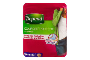 Білизна спідня поглинаюча для жінок L Comfort-protect Depend 9шт