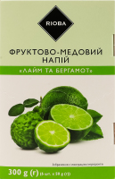 Напій фруктово-медовий Лайм та бергамот RIOBA к/у 6х50г