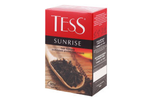 Чай Sunrise чорний крупнолистовий 80г Tess
